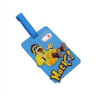 Ceļojumu 2D mīksta PVC bagāžas etiķete